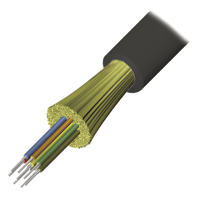 Cable de Fibra Óptica / 6 Hilos / Interior-Exterior / Tight Buffer / Dieléctrico Riser / OM3 50/125 / 1 Metro (3.28 Pies)