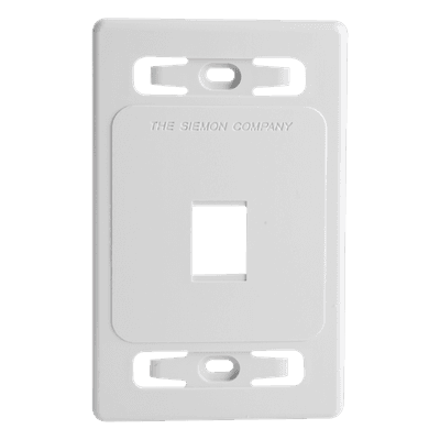 Placa de Pared Modular / 1 Salida / Color Blanco / Versión Bulk / MAX