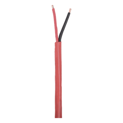 Cable para Sistemas de Detección de Incendio / 2x18 AWG / Riser FPLR-CL3R FT4 / 305 m (1000 ft) / Rojo / -20°C a 75°C