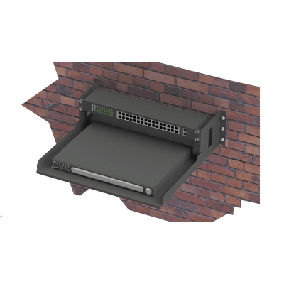 Rack Abierto de Pared / 19 pulgadas / 2U / Profundidad 460 mm (18 in) / Carga 22 kg / Charola 150 mm