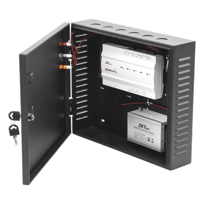Controlador de Acceso 1 Puerta / 20,000 Huellas / 30,000 Tarjetas / TCP-IP / Sincronización Push / Memoria SD 32 GB / Fuente 12V CC 5A