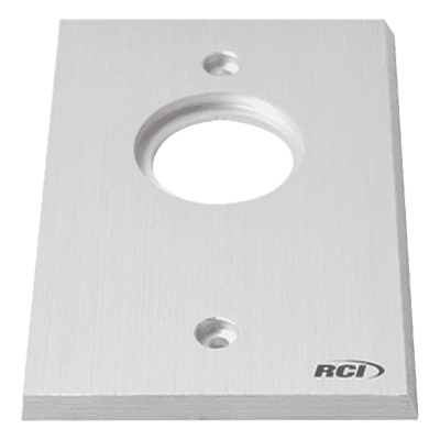 Placa para Interruptor / Aluminio Extruido 1/4' / Bordes Biselados / Anodizado Pulido / Compatible Cajas Estándar