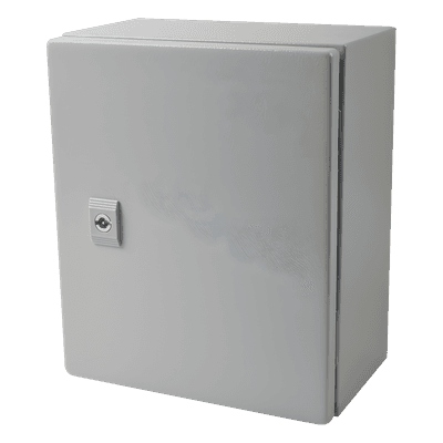 Gabinete de Acero IP66 / IK10 / 250 x 300 x 150 mm / Carga 30 kg / Placa Montaje 200 x 265 mm / Cerradura con Llave