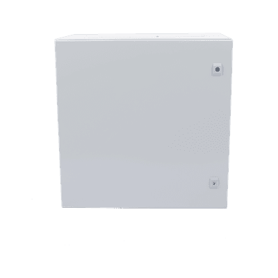 Gabinete de Acero para Intemperie / IP66 / IK10 / 600 x 600 x 300 mm / Carga 50 kg / Placa Trasera Galvanizada