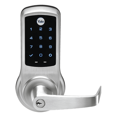 Cerradura Electrónica Autónoma / 500 Usuarios PIN / Grado 1 ANSI/BHMA / Pestillo 70 mm UL 10C / Instalación Cilíndrica 35-45 mm / Z-Wave Compatible