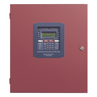 Panel Direccionable de Detección de Incendio / 50 Puntos / 1 Lazo SLC / Comunicador Dual IP/POTS / 3,000 m (10,000 ft) / 2 Circuitos NAC / LCD 80 Caracteres