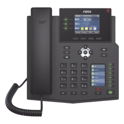 Teléfono IP Empresarial / 12 Líneas SIP / Pantalla Dual Color / 30 Teclas DSS/BLF / Gigabit PoE / Audio HD Opus