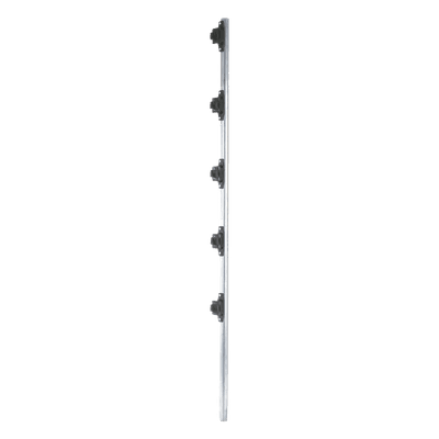 Poste de cerco eléctrico / 1.2 m (3.9 ft) / Acero galvanizado G60 / 5 aisladores de paso / 18 kV dieléctrico