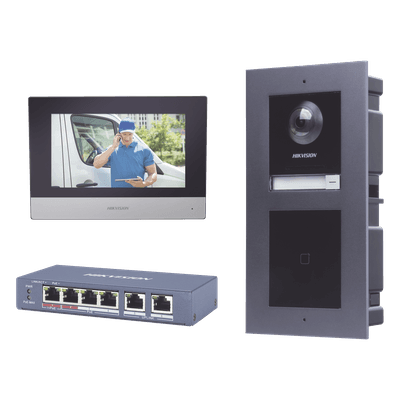 Videoportero IP / 2 Megapixel / 7 Frentes de Calle / 2 Salidas Relé / IR Oculto 3 m (9.8 ft) / PoE 802.3af / IP65
