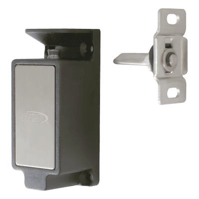 Cerradura Electromagnética para Gabinetes / 320 lbs (145 kg) / Sensor NO/NC / 12/24 VDC / Cierre o Apertura en Falla / Acero Resistente al Óxido