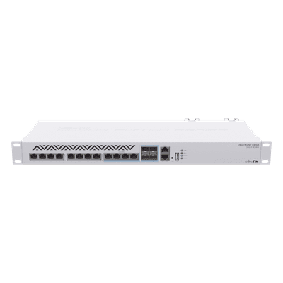 Cloud Router Switch / 8 Puertos 10G RJ45 / 4 Puertos Combo RJ45/SFP+ / 120 Gbps / 1U Rackmount