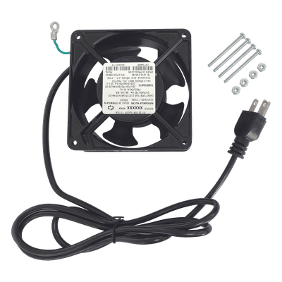 Ventilador de Gabinete / 110 VCA / 12 x 12 cm / 38 CFM / 1.6 m Cable NEMA 5-15 / 20,000 Horas