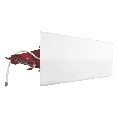 Antena Direccional de Banda Ancha / Alto Desempeño / 698-960 MHz / 1695-2700 MHz / 7.1-8.8 dBi / Conector F Hembra / 75 Ohm