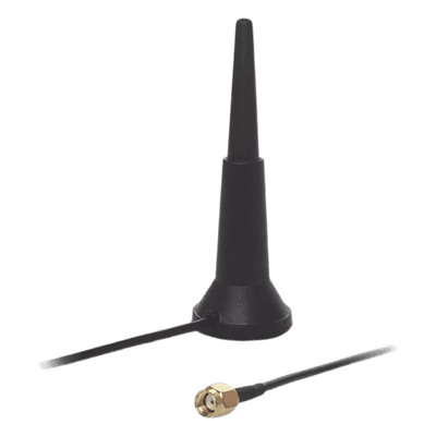 Antena WiFi Doble Banda / 2.4-5.9 GHz / 3 dBi / RP-SMA / 1.5 m (4.9 ft) / Magnética