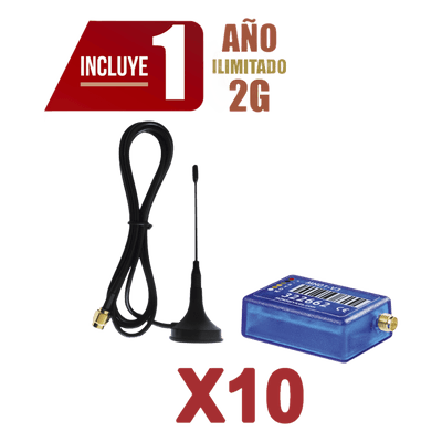 Comunicador de Alarma / 2G / 10 Unidades / App Remota / 100 Usuarios / 3x4.5x1.5 cm