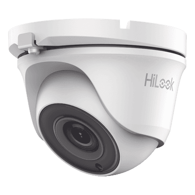 Cámara Turret TURBOHD / 2 Megapixel 1080p / Lente 2.8 mm / Ángulo 103° / IR EXIR 20 m (65.6 ft) / 4 Tecnologías Seleccionables / IP66 / Metal