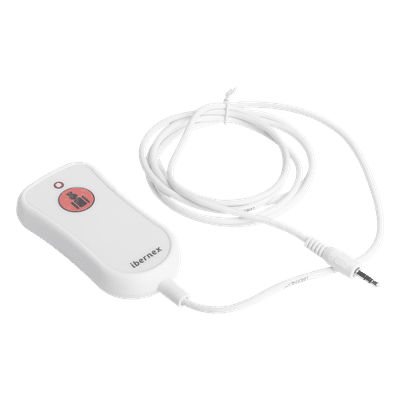 Pulsador de Llamada para Paciente / Material Antibacteriano / Código Braille / IP67 / Cable 2 m Resistente al Fuego / 12 V