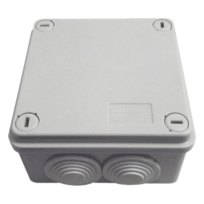 Caja Estanca / IP55 / IK08 / 6 Entradas 3/4' / 100x100x50 mm (3.94x3.94x1.97') / ABS Gris