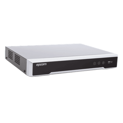 DVR Pentahíbrido / 8 Canales TurboHD 4K + 8 Canales IP / AcuSense / H.265+ / HDMI 4K / Audio por Coaxitron / 8 Entradas de Alarma