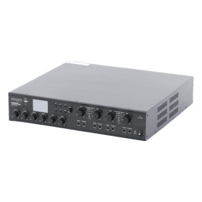 Amplificador Mezclador Matricial / 4 Zonas / 240 W por Canal / 6 Entradas / Bluetooth y USB / Grabación MP3