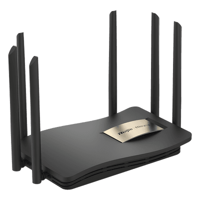Router Inalámbrico / Wi-Fi 5 / Dual Band 2.4 y 5 GHz / 4 Puertos Gigabit / 6 Antenas 6 dBi / 1,267 Mbps / 96 Usuarios Concurrentes