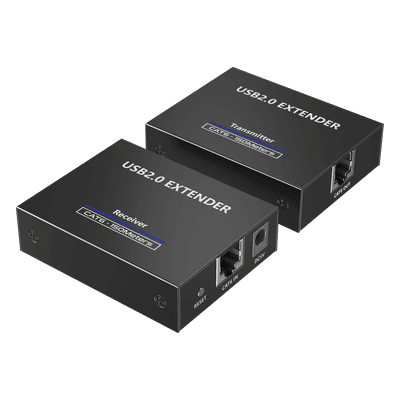 Extensor USB 2.0 / 4 Puertos / Alcance 150 m (492.1 ft) / Cat 5e/6/6a/7 / Conexión en Cascada / Protección contra Sobretensiones