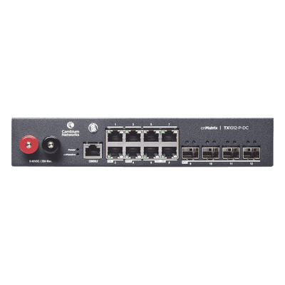 Switch PoE / 8 Puertos Gigabit / 4 SFP+ / 170 W PoE Budget / Capa 2 / Gestión en la Nube / DC