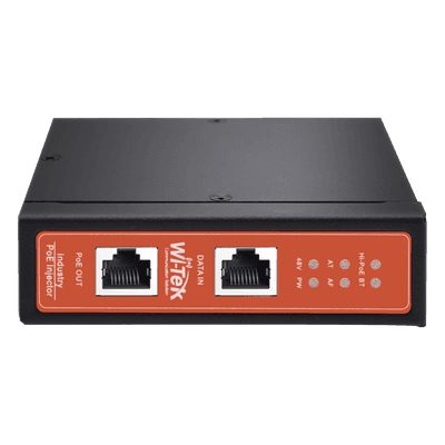 Inyector PoE Industrial / Entrada 12-57 VDC / Salida PoE++ 90W / Gigabit Ethernet / Riel DIN / Sin Ventilador