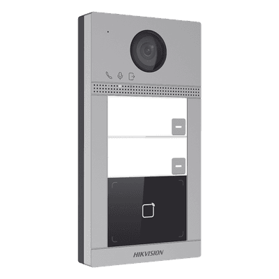 Videoportero IP / 2 Megapixel / PoE / IP65 + IK08 / 2 Departamentos / 2 Puertas / 6 Monitores / 129° / IR 3m (9.84 ft)