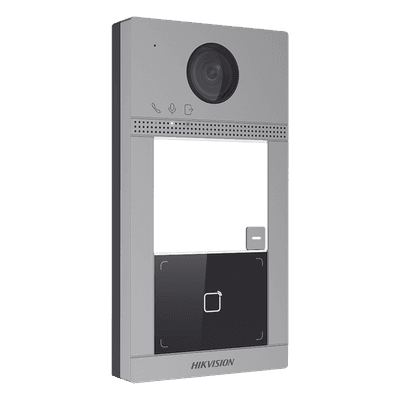 Videoportero IP / 2 Megapixel / PoE / IP65 + IK08 / 1 Departamento / Lector Mifare / 2 Puertas / 6 Monitores / Visión Nocturna IR 3m / Ángulo 129°