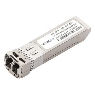 Transceptor Óptico SFP+ / Multimodo 850 nm / 10 Gbps / 10GBASE-SR / LC/UPC Dúplex / DDM / 550 m (1804.5 ft)