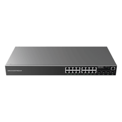 Switch PoE+ Administrable / 16 Puertos Gigabit / 4 SFP Uplink / 240W / 40 Gbps