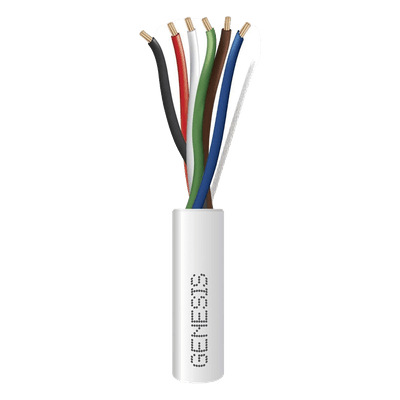 Cable para Alarma / 6x22 AWG / Bobina 305 m (1000 ft) / Riser CMR-CL3R / Blanco