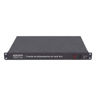 Fuente de Alimentación Rack 19" / 16 Puertos / 12 VDC / 600W / 20A Total / 2.5A por Puerto / Voltaje Regulable con Display