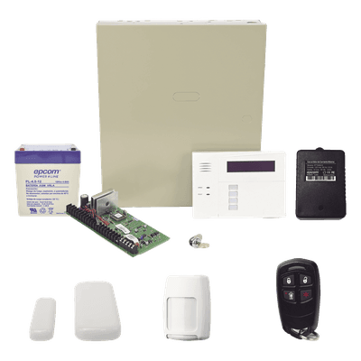 Kit de Alarma Inalámbrico / Panel 48 Zonas / Receptor RF Integrado / Alcance 60 m (196.9 ft) / Teclado 6160RF / Compatible Total Connect
