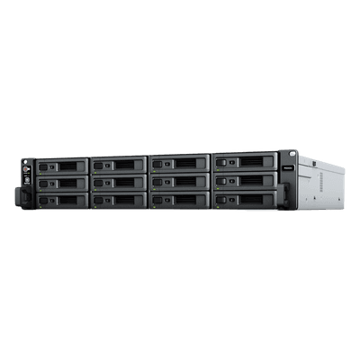 Servidor NAS Rack / 12 Bahías / 2U / Hasta 216 TB (expansible a 432 TB) / Rendimiento 3,500/1,700 MB/s / 10GbE / Fuentes Redundantes / Alta Disponibilidad