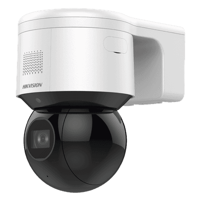 Domo PTZ IP / 4 Megapixel / 4X Zoom Óptico / IR EXIR 50 m (164 ft) / WDR 120 dB / AcuSense / Luz Estroboscópica y Sirena / PoE+ / IP66