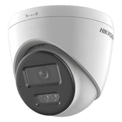 Cámara Turret IP / 8 Megapixel (4K) / Dual Light 30 m (98.4 ft) / Lente 2.8 mm / 113° HFOV / AcuSense Lite / IP67 / PoE