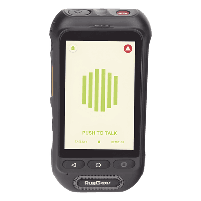 Radio PoC / Botón PTT Dedicado / Android 10 Go / Altavoz 105 dB / IP68 / MIL-STD 810H / Batería 3000 mAh