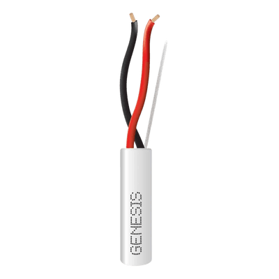 Cable para Alarma / 2x18 AWG / 305 m (1000 ft) / Riser / Blanco