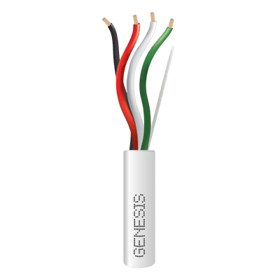 Cable para Alarma / 4 Conductores / 18 AWG / Riser FT4 / 152 m (500 ft) / Blanco