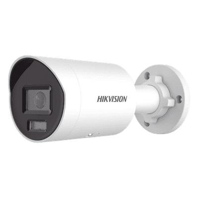 [Dual Light + ColorVu] Bala IP 8 Megapixel (4K) / Lente 2.8 mm / 40 mts IR + 40 mts Luz Blanca / Microfono Integrado / Exterior IP67 / WDR 130 dB / ACUSENSE (Filtro de Falsas Alarmas) / Captura Facial / PoE / Metal / ACUSEARCH