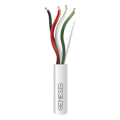 Cable para Alarma / 4x18 AWG / Riser / 305 m (1000 ft) / UL 1666 / FT4 / Blanco