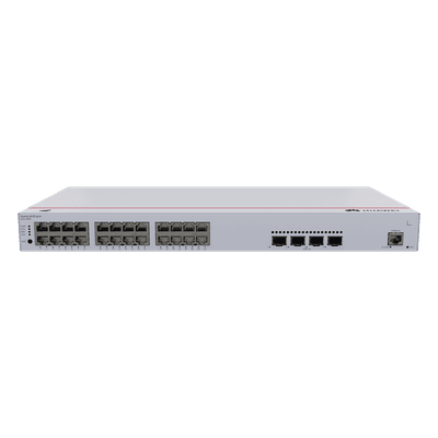 Switch Administrable PoE Capa 3 / 24 Puertos Gigabit PoE / 4 Puertos 10GE SFP+ / 128 Gbps / PoE 400W / iStack / ERPS