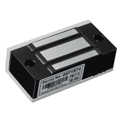 Chapa Magnética Electromagnética / 40 kg (88 lbs) / 12VCC / 24VCC / Aluminio Anodizado / 70 x 36.5 x 24 mm
