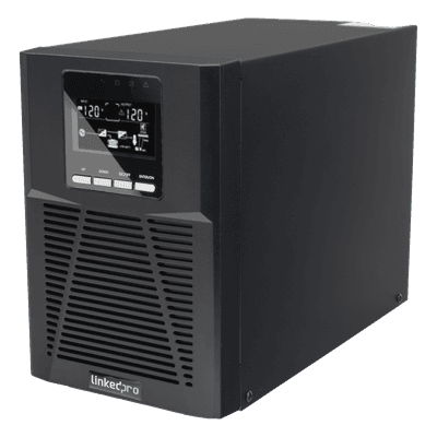 UPS Online Doble Conversión / 1000 VA / 900 W / Rack-Torre 2U / Onda Senoidal Pura / 3 Salidas NEMA 5-15R / AVR Boost y Buck