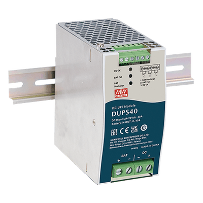 Módulo DC-UPS / 24 VCD / 40 A / Riel DIN / Baterías 4 a 135 Ah / -30°C a +70°C