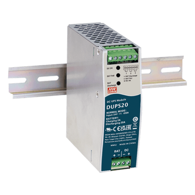 Módulo DC-UPS / 24VCD 20A / Riel DIN / Baterías 4 a 135 Ah / -30°C a +70°C / 2000 m (6561.7 ft)