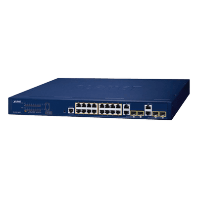 Switch Administrable PoE+ / 16 Puertos Gigabit / 4 SFP / 240 W / Capa 2