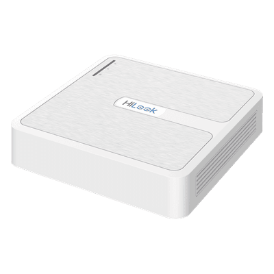 NVR IP / 4 Canales / 4 Puertos PoE+ / 40 Mbps Entrada / H.265+ / Full HD 1080p / 1 Bahía HDD 6 TB